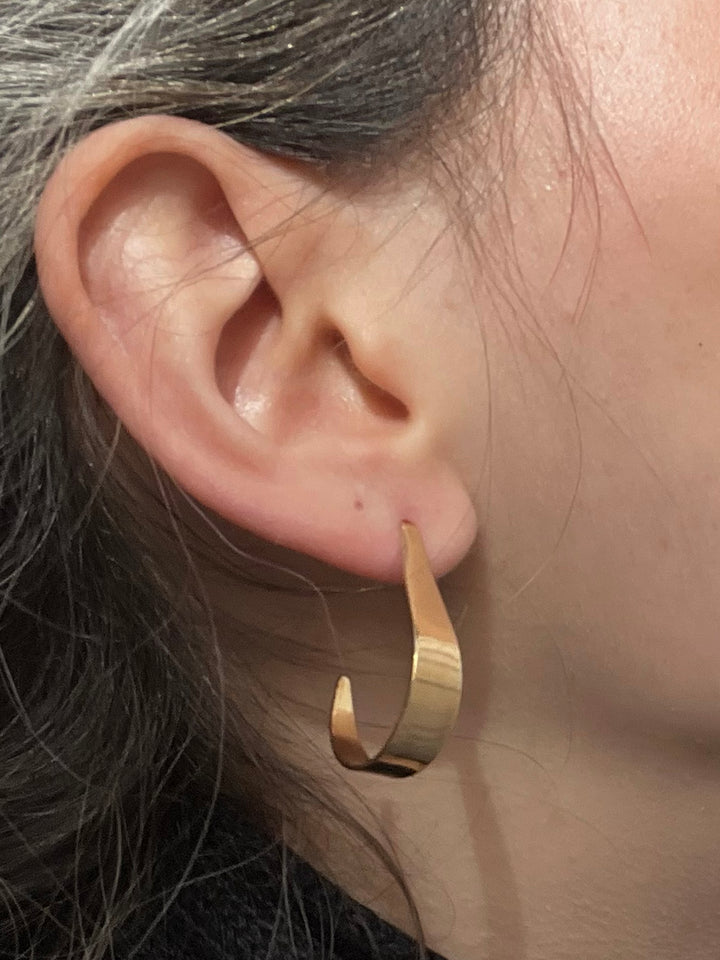 14K-gold-filled tapered pear hoops - valentshop.com