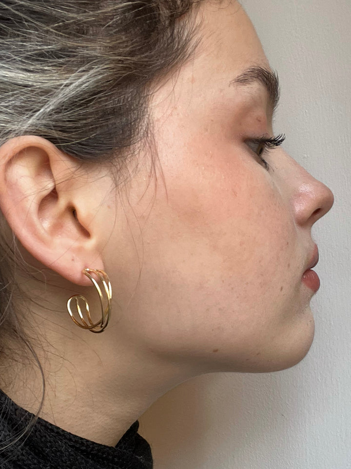 14K-gold-filled intertwined hoops - valentshop.com