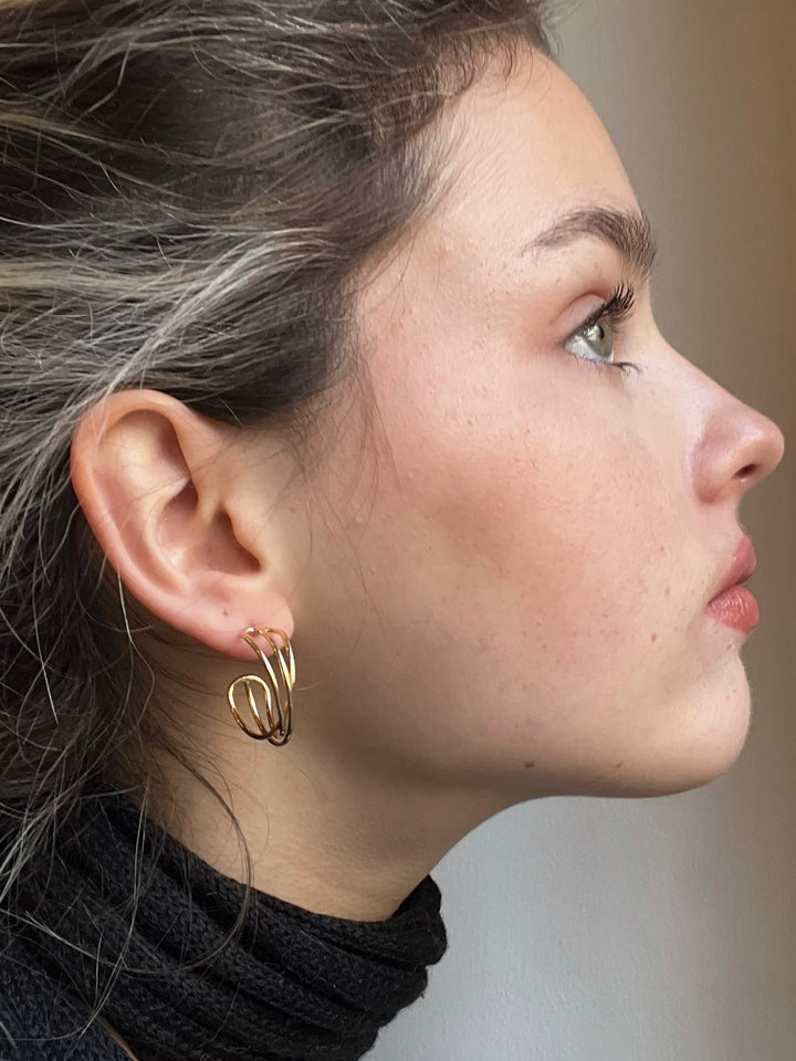 14K-gold-filled intertwined hoops - valentshop.com