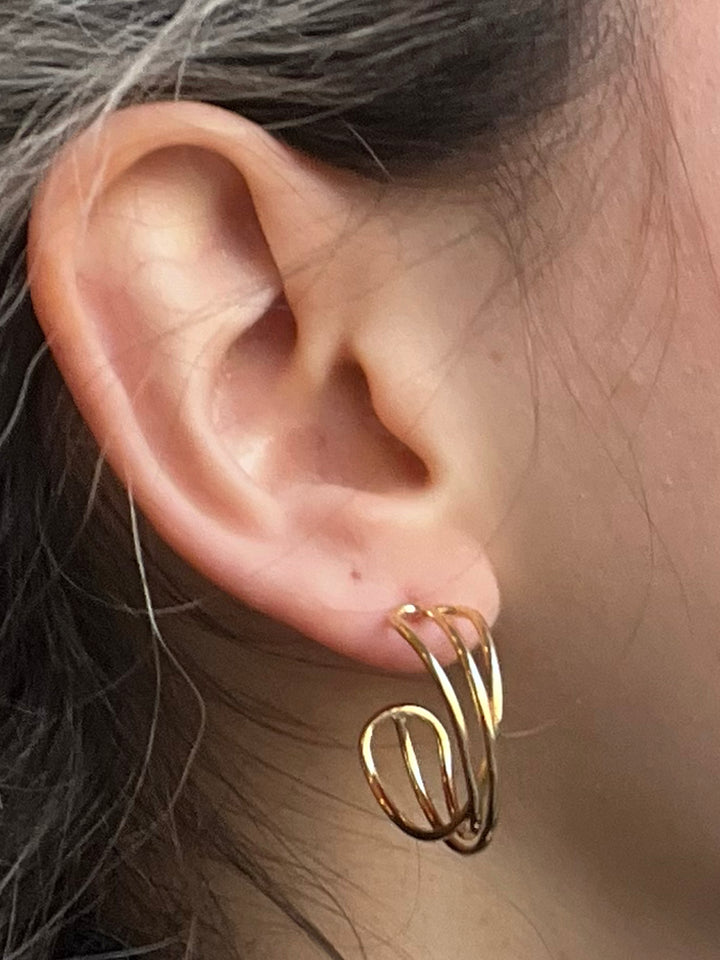 14K-gold-filled intertwined hoops - valentshop.com