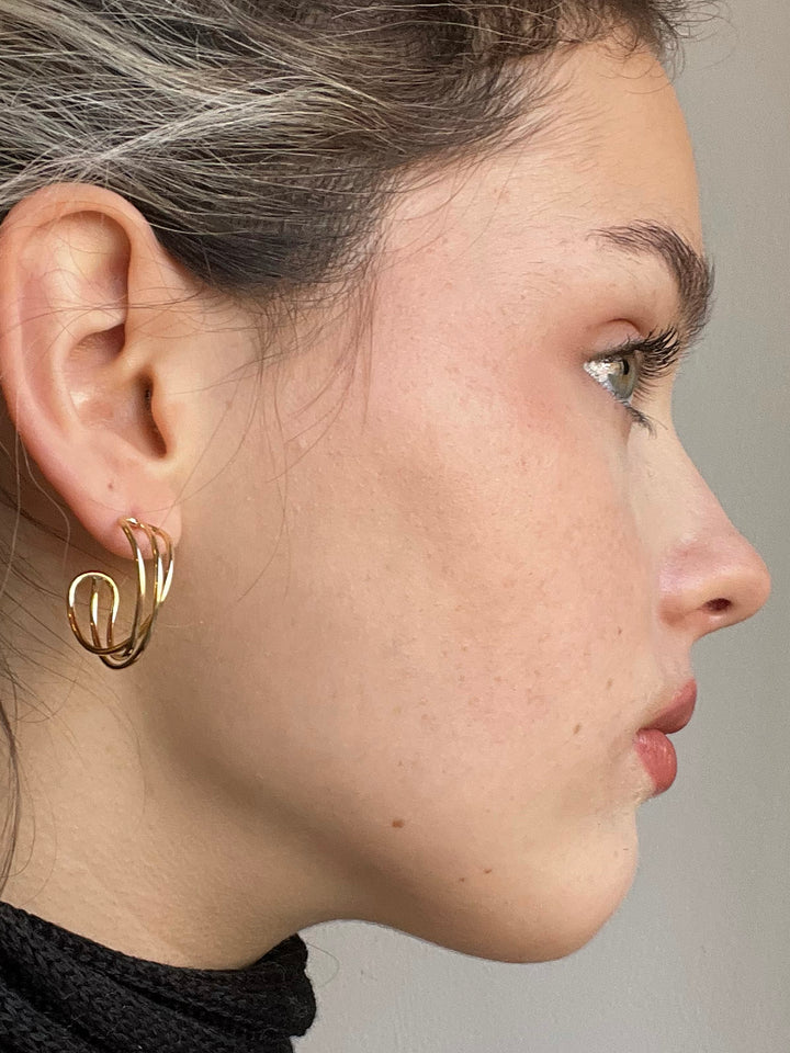 14K-gold-filled intertwined hoops - valentshop.com