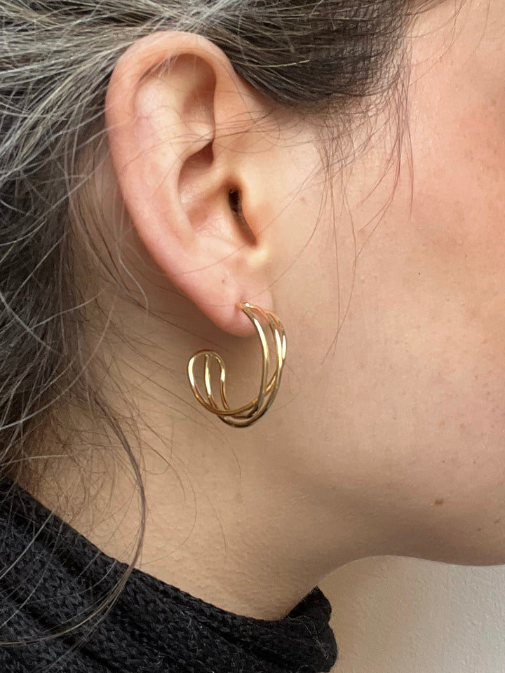 14K-gold-filled intertwined hoops - valentshop.com