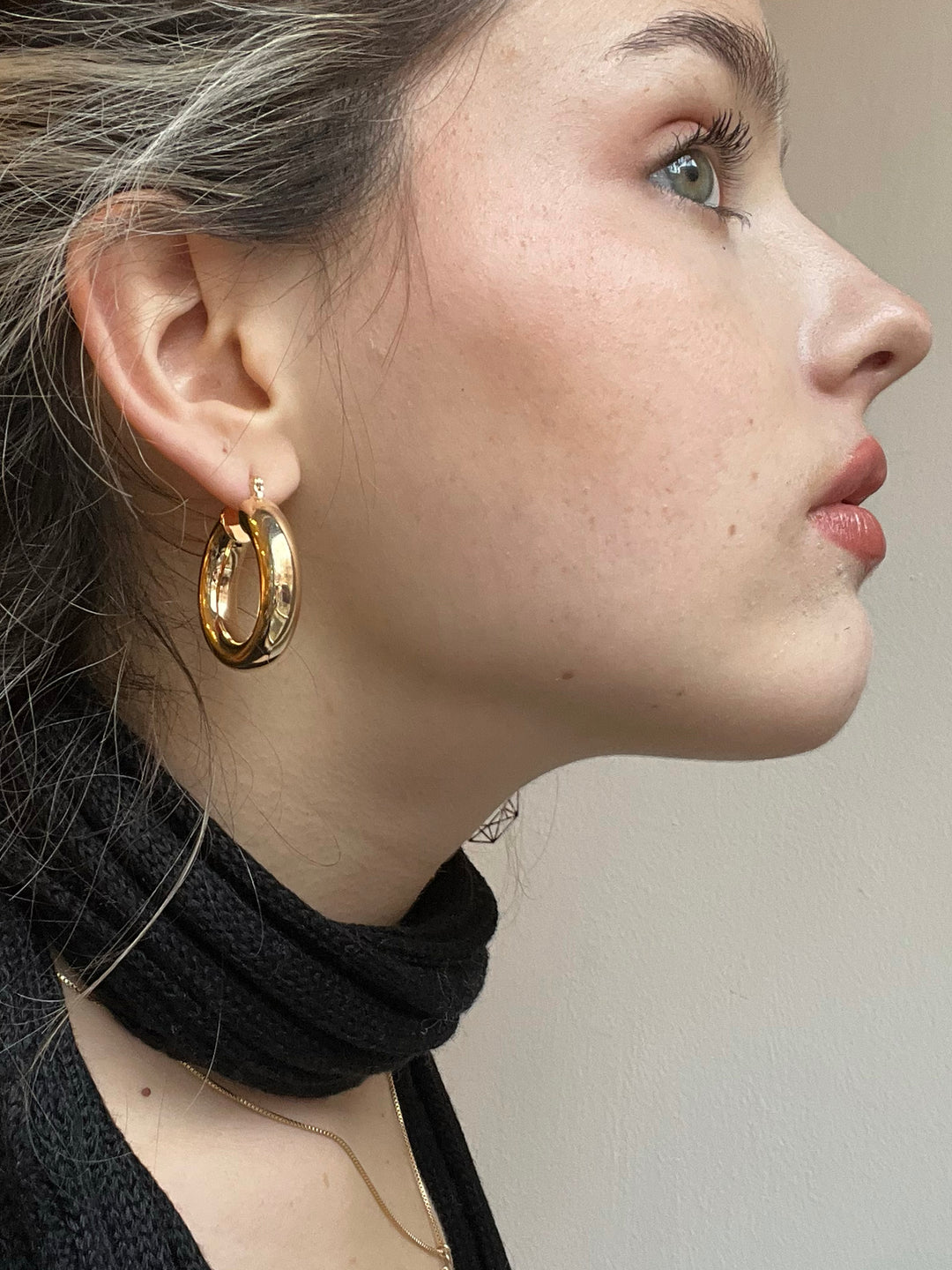 14K-gold-filled totally tubular big hoops - valentshop.com