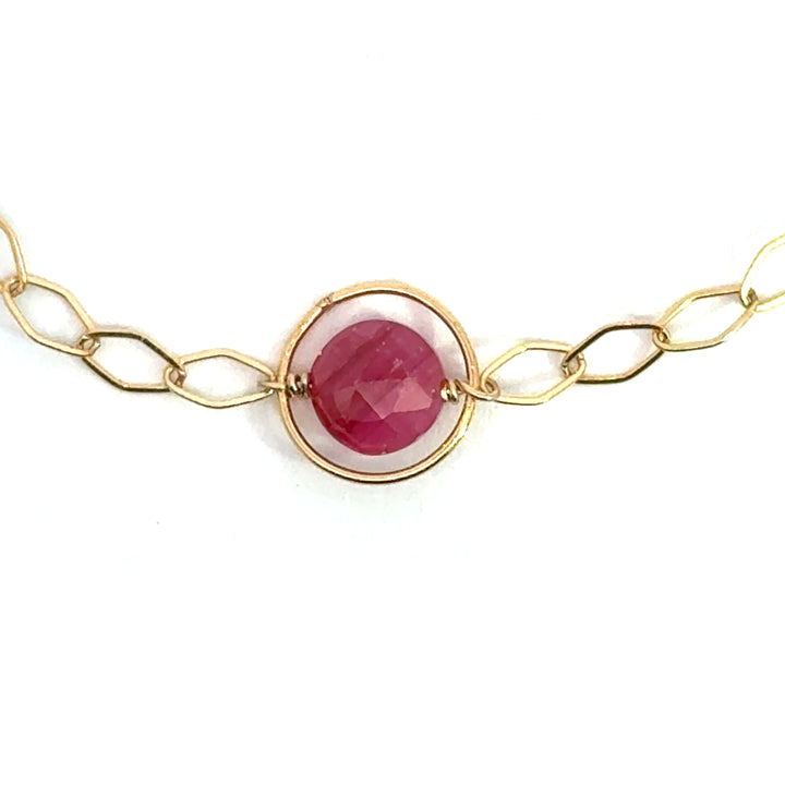 halo birthstone marquise link bracelet - Valentshop Jewelry