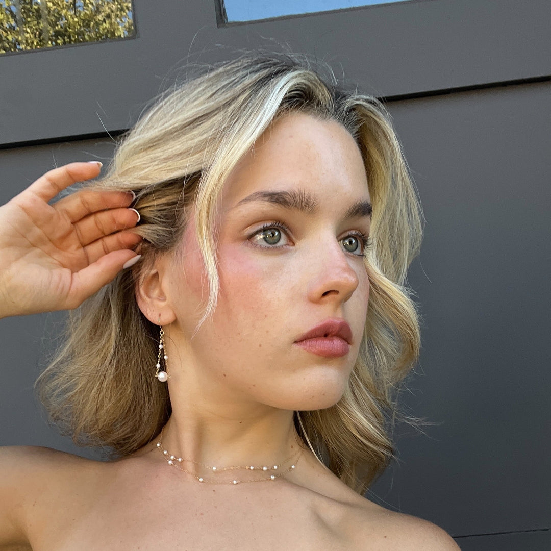 van luna - double-layered versatile pearl necklace - valentshop.com