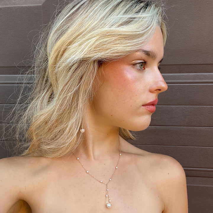 van luna - akoya pearl trapeze necklace - valentshop.com