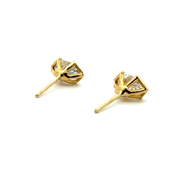 Linea - Elongated Hexagon Stud Earrings - Valentshop Jewelry