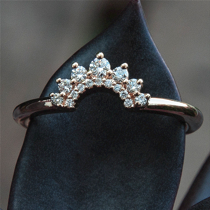 crown contour diamond band - .185 ctw - valentshop.com