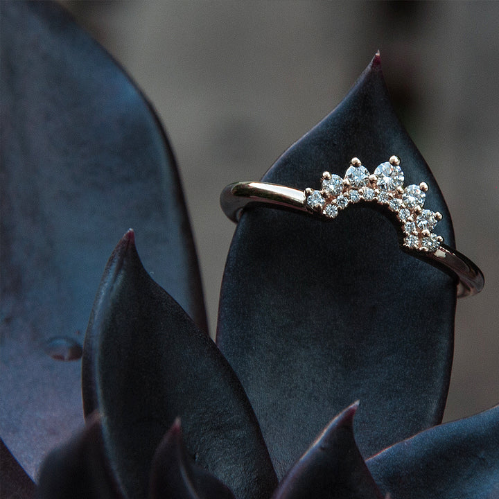 crown contour diamond band - .185 ctw - valentshop.com