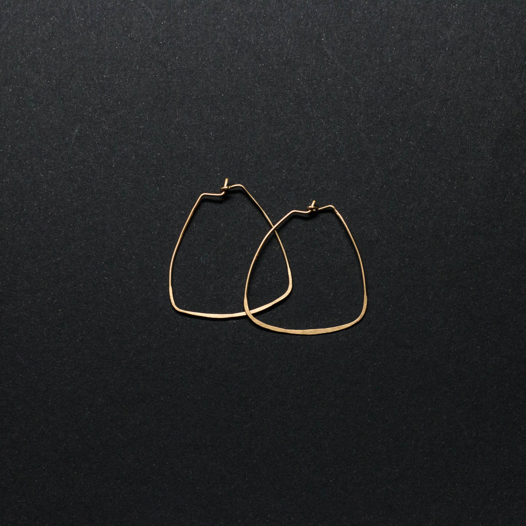 "bella" - artisanal hammered earrings - valentshop.com