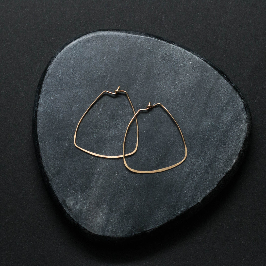 "bella" - artisanal hammered earrings - valentshop.com