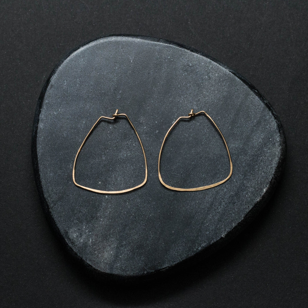"bella" - artisanal hammered earrings - valentshop.com