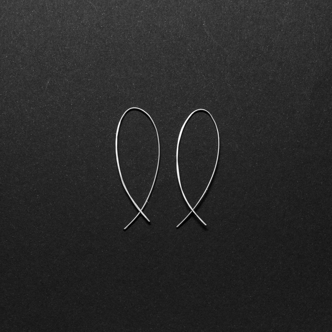 "lupa" - artisanal hammered hoops - valentshop.com