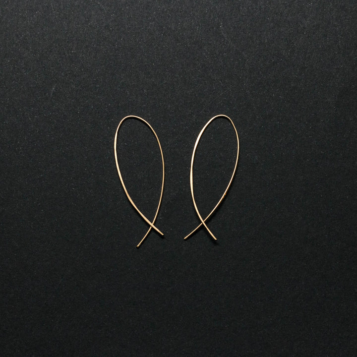 "lupa" - artisanal hammered hoops - valentshop.com