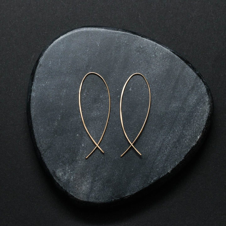 "lupa" - artisanal hammered hoops - valentshop.com