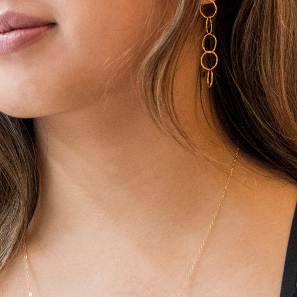 five-ring drop earrings - valentshop.com