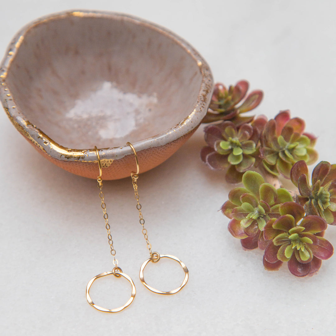 eternity chain drop earrings - valentshop.com