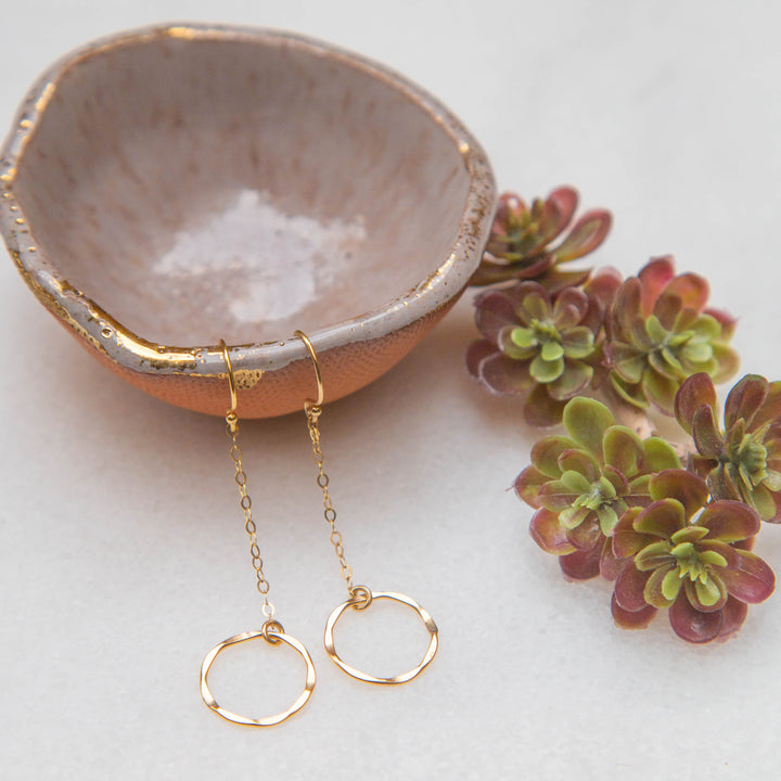 eternity chain drop earrings - valentshop.com