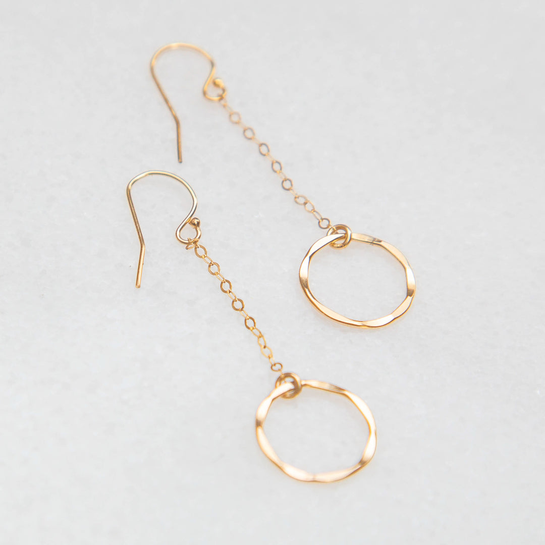 eternity chain drop earrings - valentshop.com
