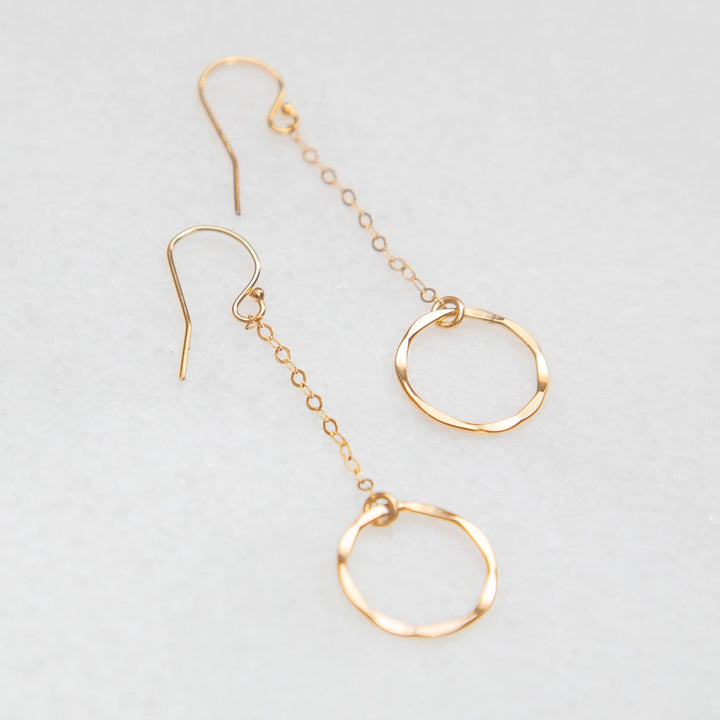 eternity chain drop earrings - valentshop.com