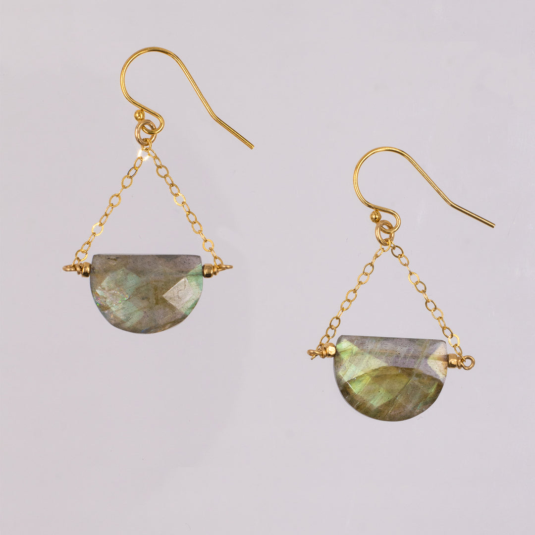 Northern Lights - Mezzaluna Trapeze Earrings - valentshop.com