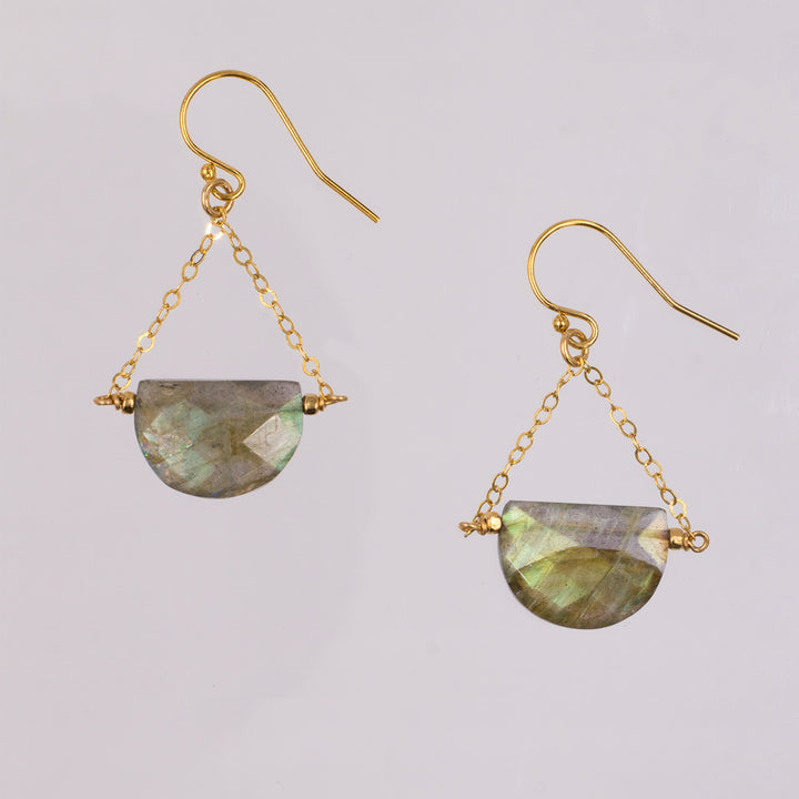 Northern Lights - Mezzaluna Trapeze Earrings - valentshop.com