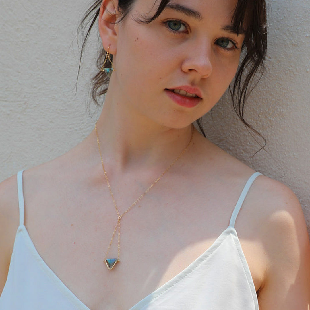 Northern Lights - Triangle Trapeze Necklace - valentshop.com