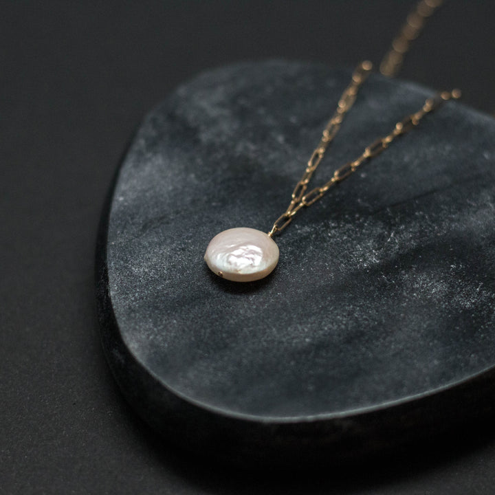 coin pearl necklace - valentshop.com
