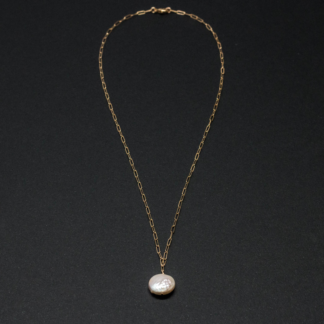 coin pearl necklace - valentshop.com