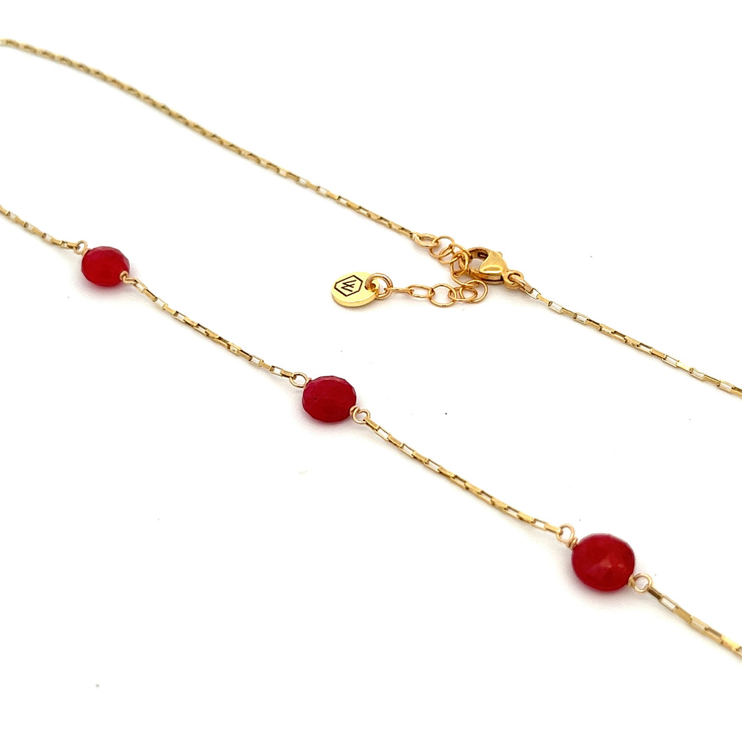 birthstone coin five-station necklace - valentshop.com