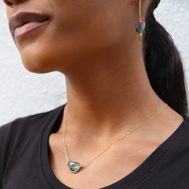 Northern Lights - Mezzaluna Necklace - valentshop.com