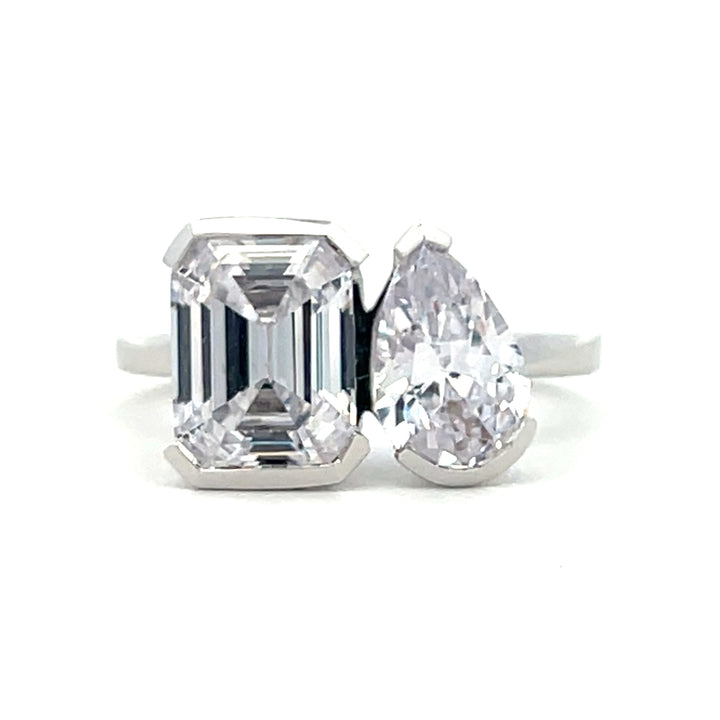3.5 ctw moi et toi diamond engagement ring - Valentshop Jewelry