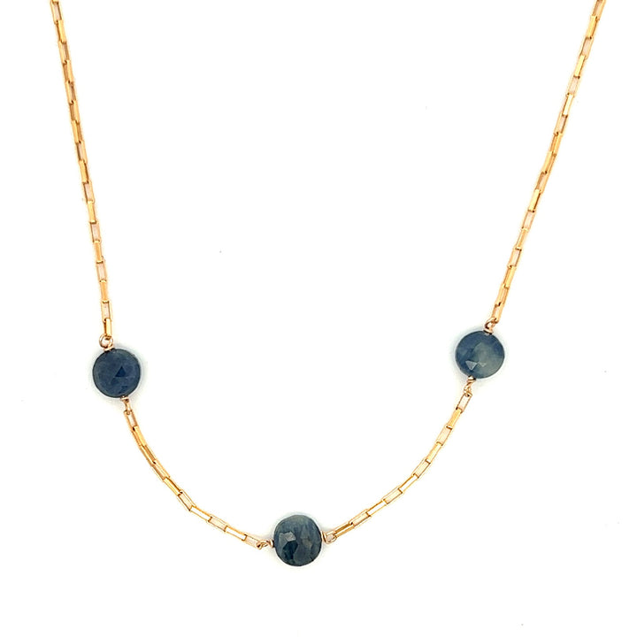 silk road - sapphire 3-station necklace - valentshop.com