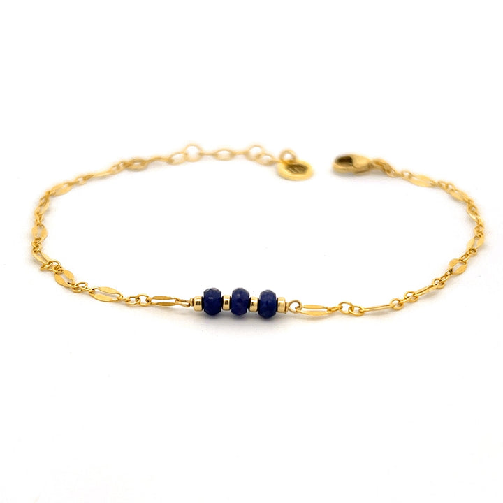silk road - sapphire 3-stone bracelet - valentshop.com
