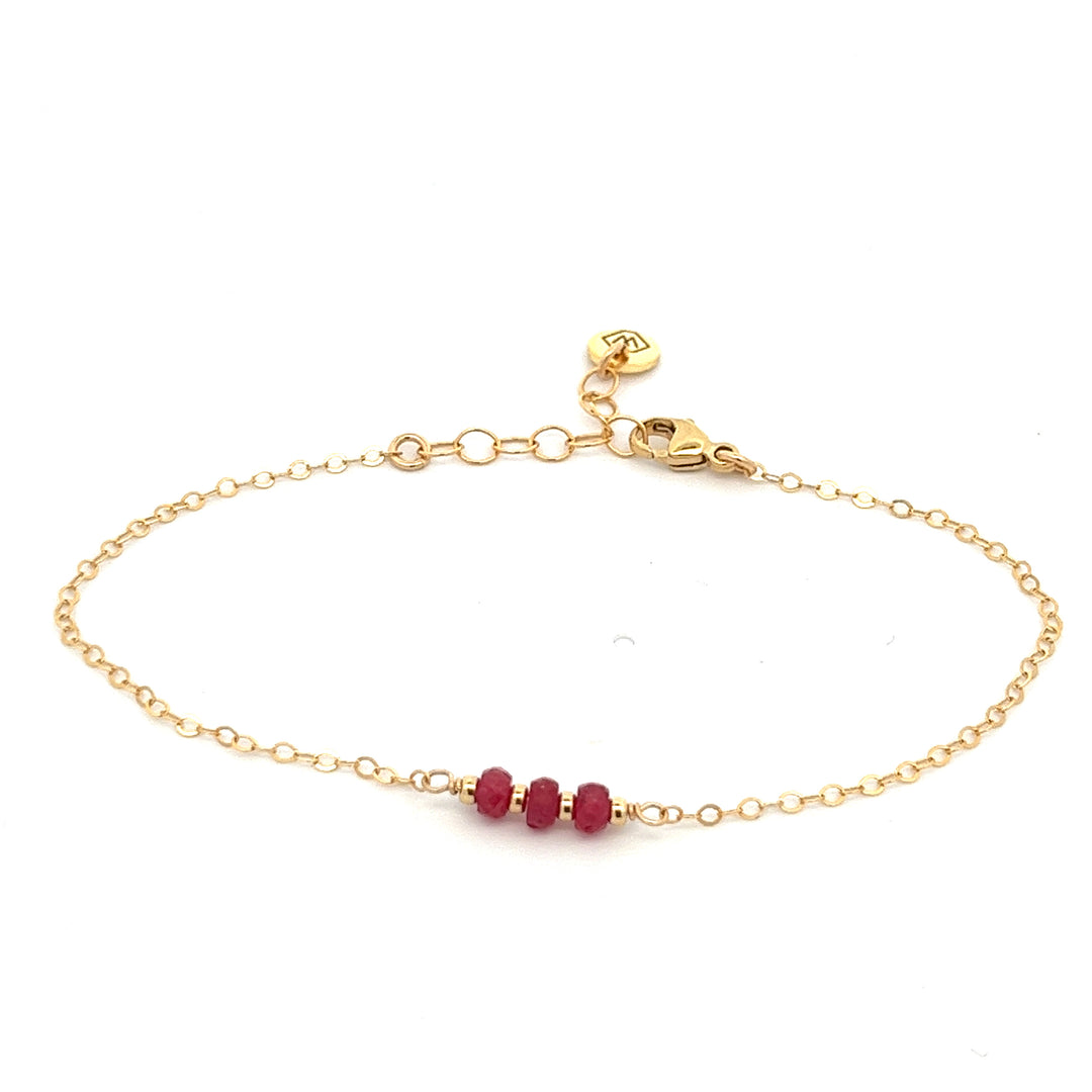 silk road - ruby triplet bracelet - valentshop.com