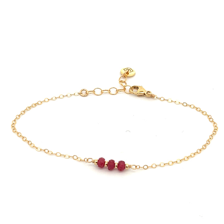 silk road - ruby triplet bracelet - valentshop.com