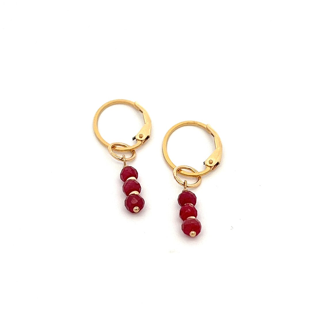 silk road - ruby triplet earrings - valentshop.com