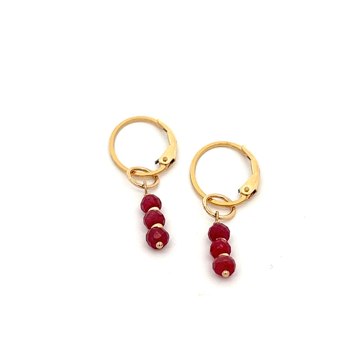 silk road - ruby triplet earrings - valentshop.com