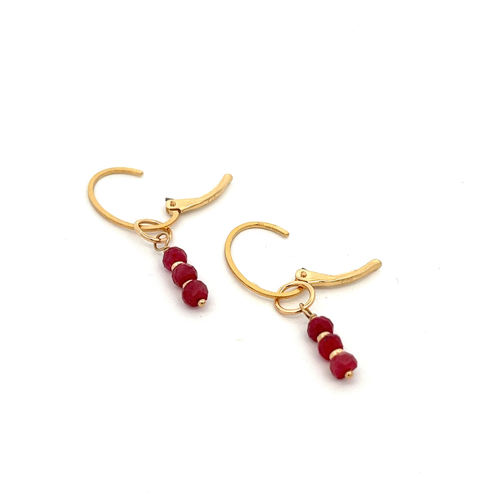 silk road - ruby triplet earrings - valentshop.com