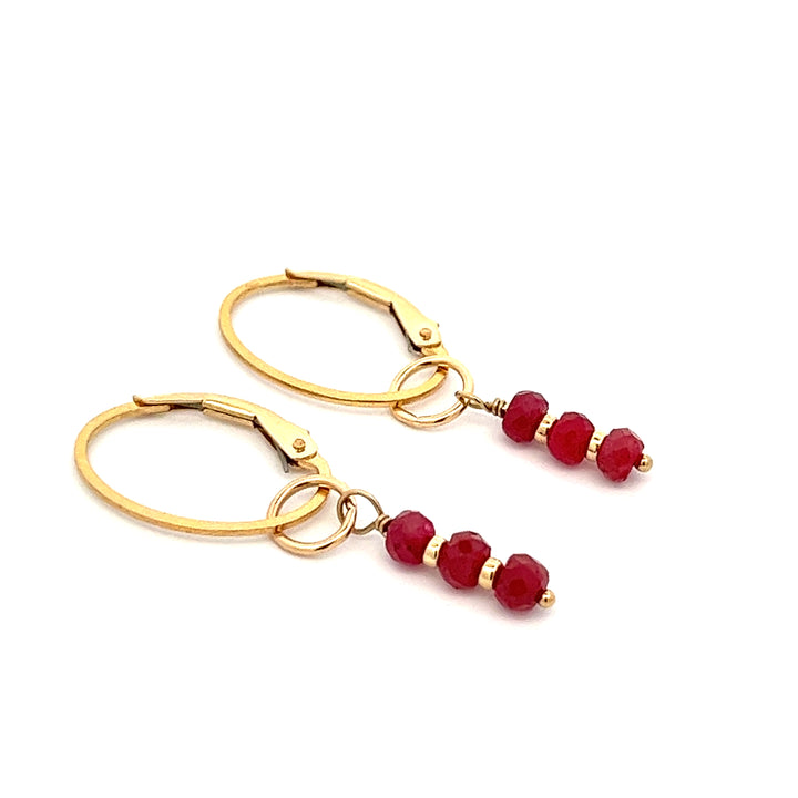silk road - ruby triplet earrings - valentshop.com