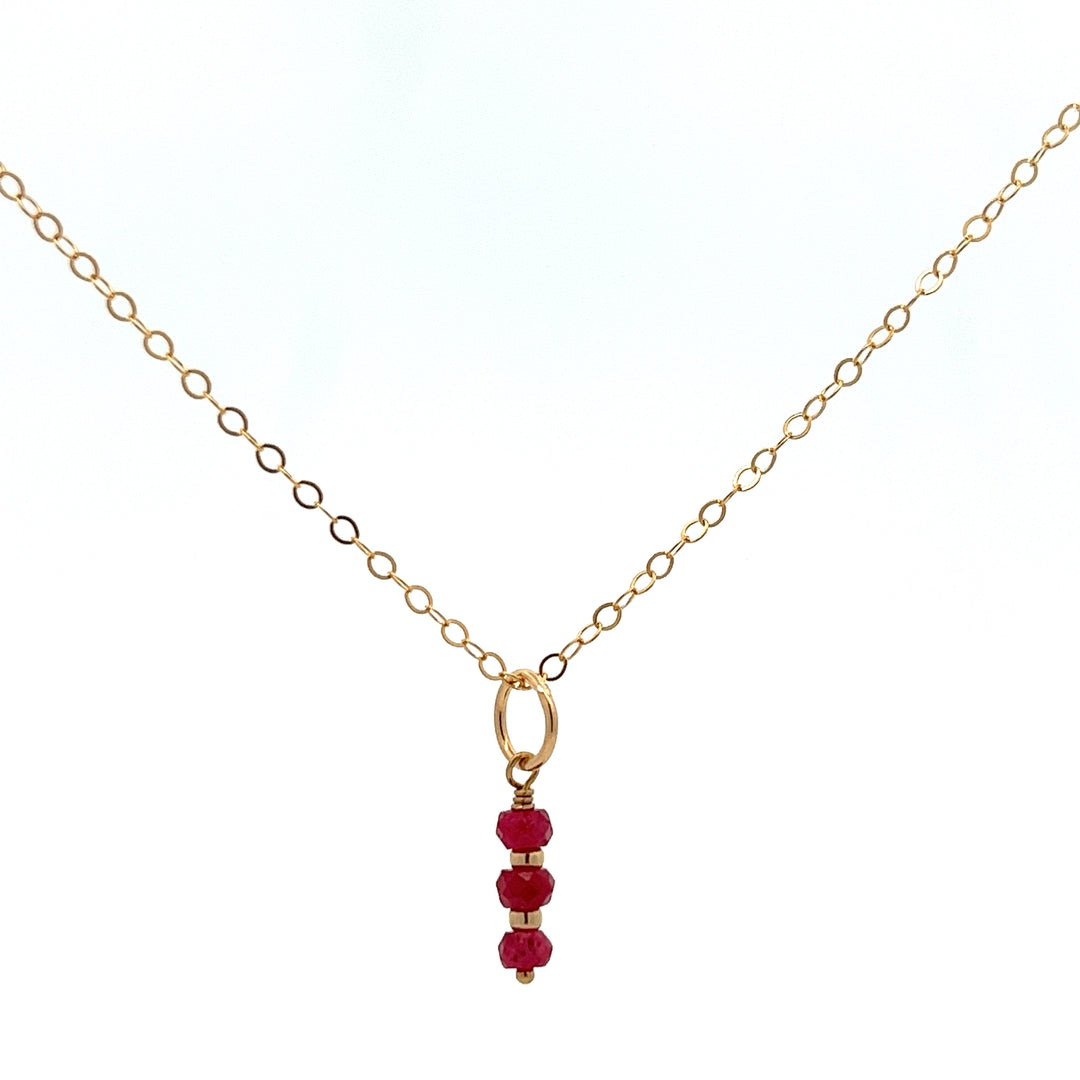 silk road - ruby triplet pendant necklace - valentshop.com