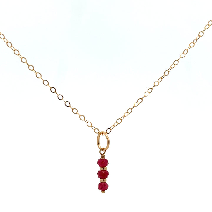 silk road - ruby triplet pendant necklace - valentshop.com