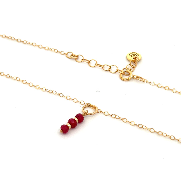 silk road - ruby triplet pendant necklace - valentshop.com