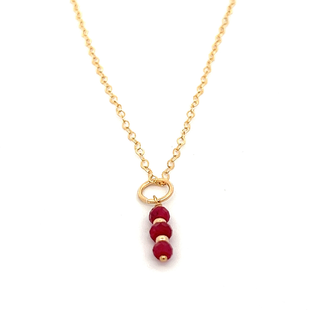 silk road - ruby triplet pendant necklace - valentshop.com
