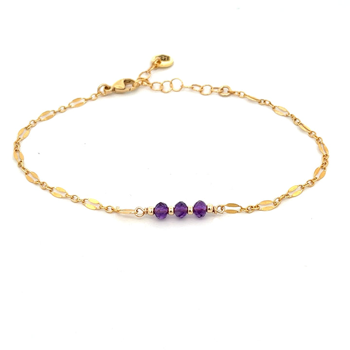 birthstone sequin chain bracelet - valentshop.com