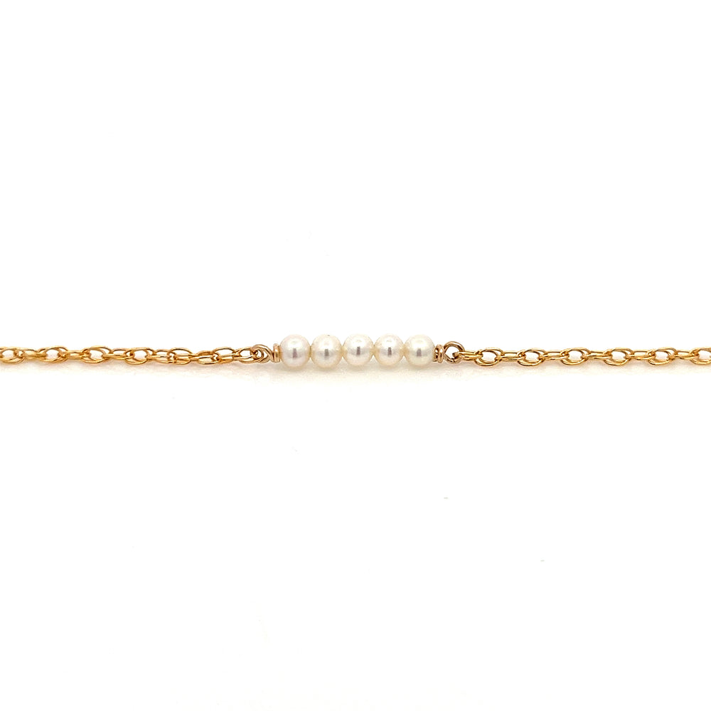 five-bar baby pearl bracelet - Valentshop Jewelry