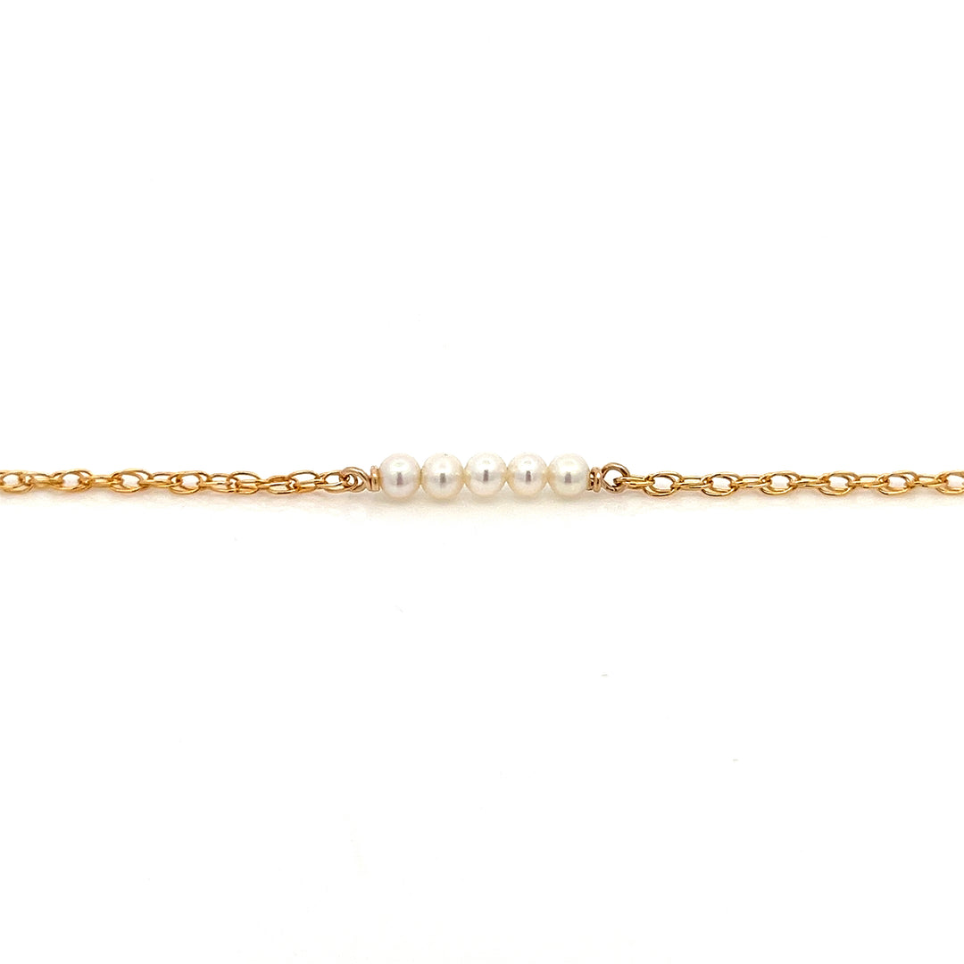five-bar baby pearl bracelet - Valentshop Jewelry