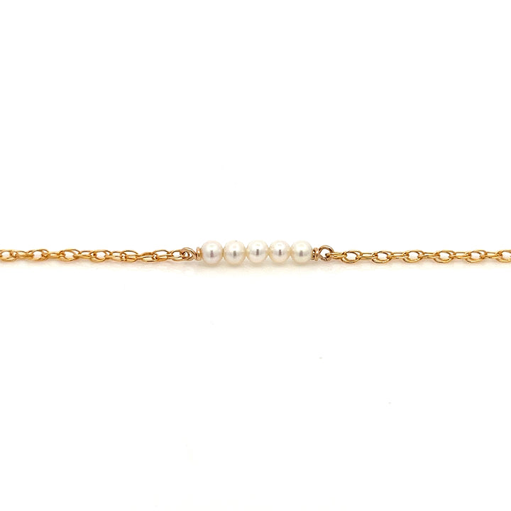 five-bar baby pearl bracelet - Valentshop Jewelry