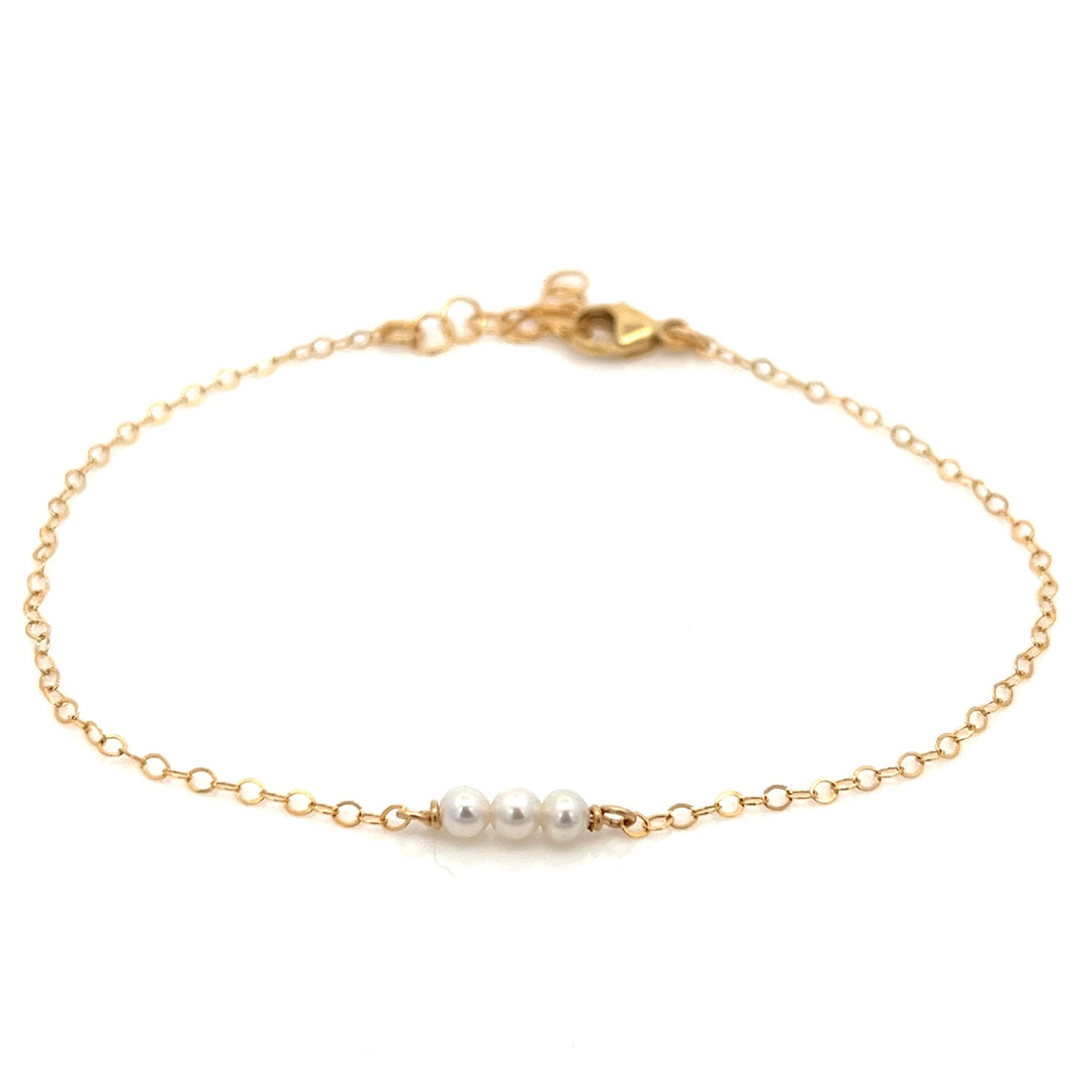 baby pearl triplet bracelet - Valentshop Jewelry