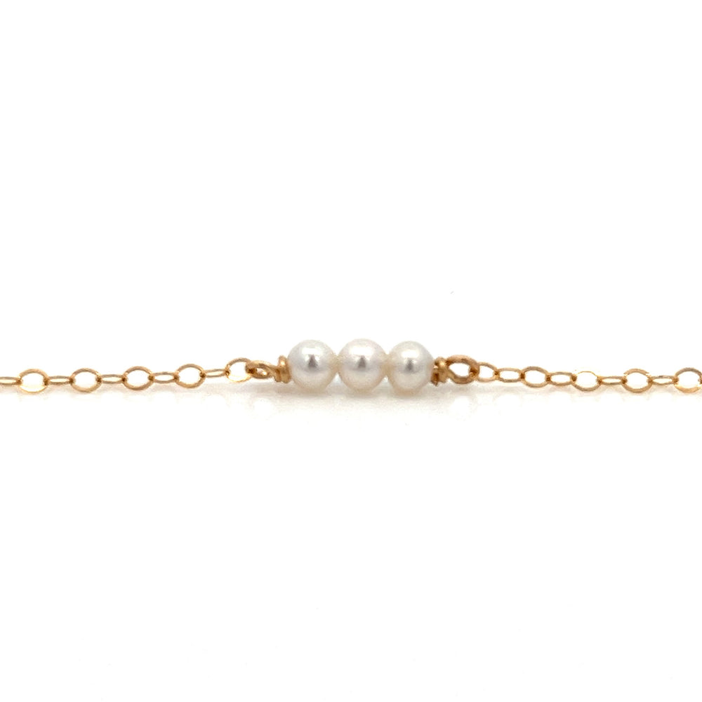 baby pearl triplet bracelet - Valentshop Jewelry